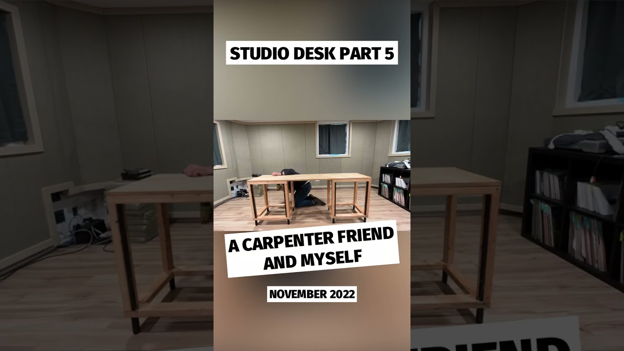 Building My New Home Studio (Pt. 35) - Studio Desk Part 5