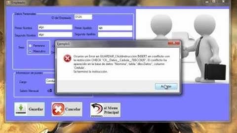 Nomina en VB.net y SQL 2005
