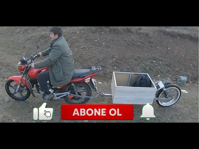 KAMP İÇİN MOTORSİKLET RÖMORKU YAPTIK (Ağır Yüklerim İçin) Full El Yapımı :)