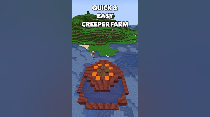 How to make a MINECRAFT CREEPER FARM!