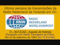 RADIO NEDERLAND - 01 - NOTÍCIAS - AUGUSTO DE HOLANDA - SW 15.315 kHz. (20/09/1994)