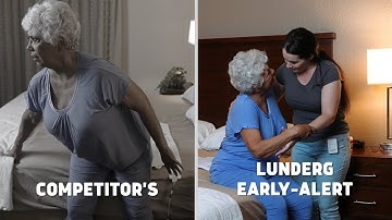 Lunderg Early Alert Bed Alarm System - Wireless Bed Sensor Pad & Pager - Elderly Monitoring Kit