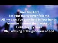 Goodness of god by jehn johnson lyrics