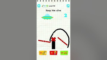 Draw Two Save: Save the man Level 52 | Android Gameplay Walkthrough #Shorts #Draw #Fun Draw 2 Save