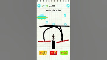 Draw Two Save: Save the man Level 52 | Android Gameplay Walkthrough #Shorts #Draw #Fun Draw 2 Save