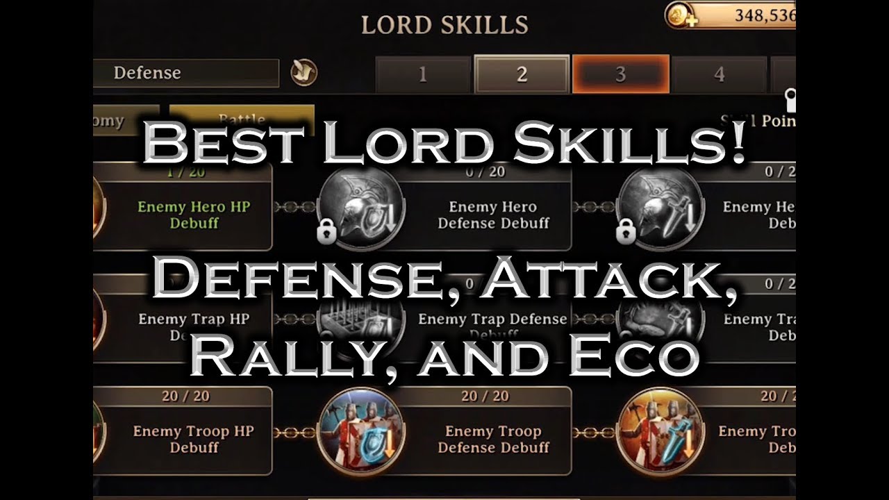 Iron Throne - Best Lord Skills to Use for Defense, Attack, Hunting, and Eco!