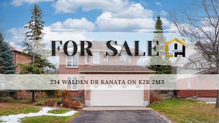 FOR SALE 234 WALDEN DR KANATA ON K2K 2M3