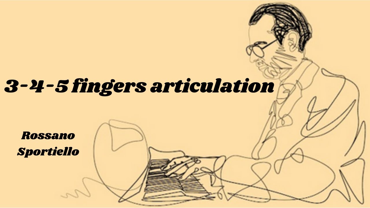 345 Fingers Articulation, Rossano Sportiello, piano YouTube