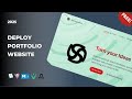 How to Build Portfolio Website for Free in 2025 and Deploy it with GitHub | Stack Seekers