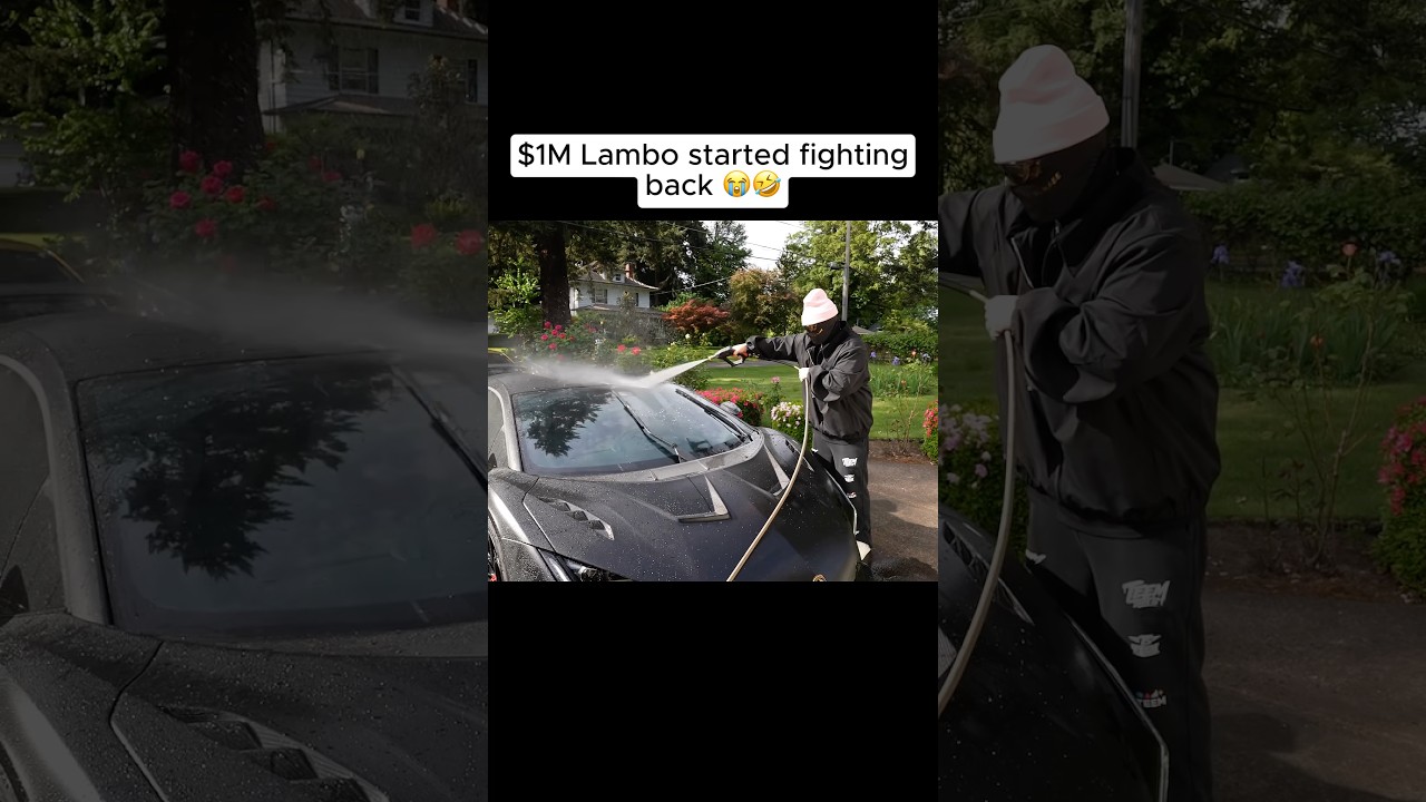 It’s a love/hate relationship with this car #lamborghini #revuelto #windshield #portland #teemchase