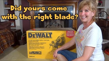 UNBOXING of DeWalt DWS779 12 in Dual Bevel Sliding Miter Saw