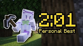 [PB] Minecraft Speedrun trong 2:01(Set Seed Glitchless)