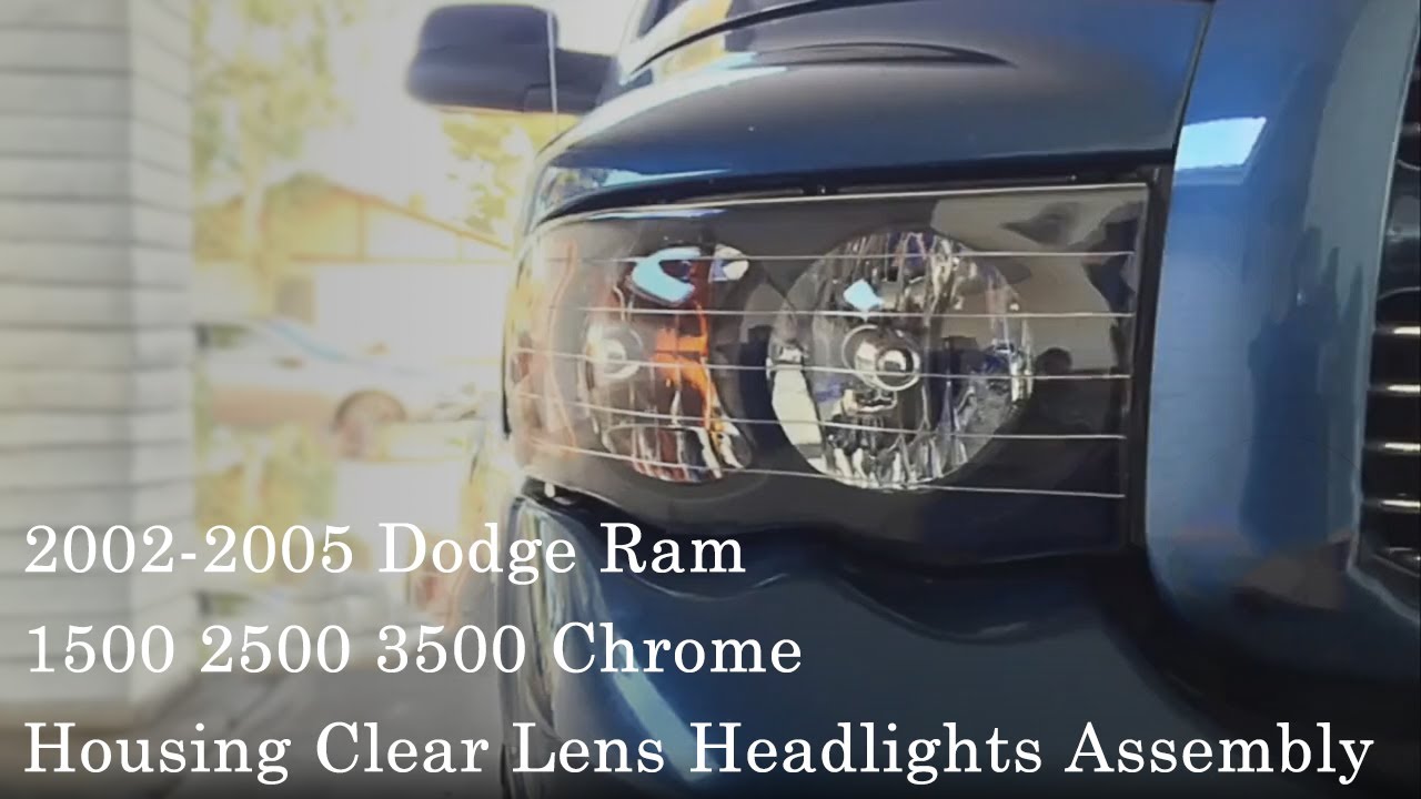02-05 Dodge Ram 1500 2500 3500 Headlights Chrome Housing | OEDRO®