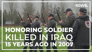 Ceremony held in Battle Ground to remember soldier killed 15 years ago in Iraq