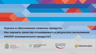 Руслан Соколов. Оценка и обоснование новизны продукта
