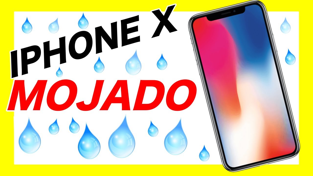 REPARACIÓN IPHONE X MOJADO - YouTube