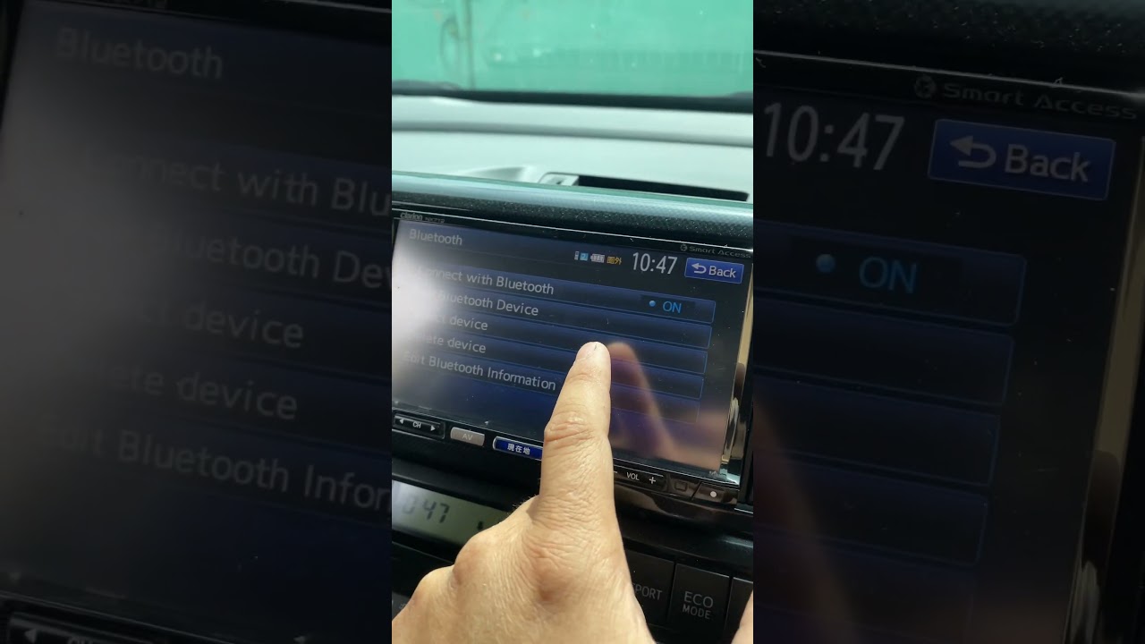 How to turn on Bluetooth on the Clarion NX712 - YouTube