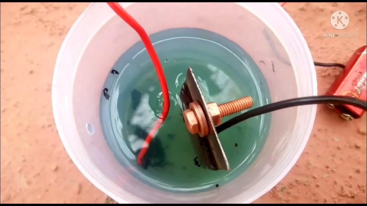 Electroplating of copper over iron key . electroplating YouTube