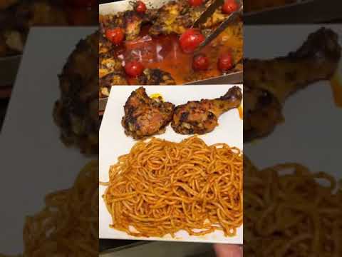 مكرونة اسباجتى مع الدجاج 