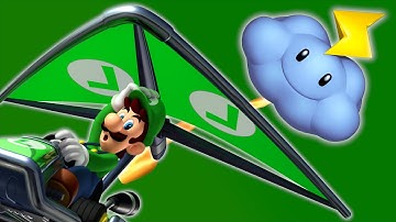 If I get shocked while gliding, the video ends | Mario Kart 8 Deluxe