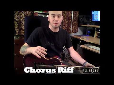 DevilDriver Clouds Over California Guitar Lesson Part  2