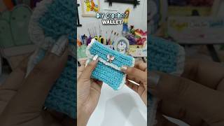 DIY Crochet Wallet I My First Try &amp; lt&#39;s SoCute#diy #myhandmade #crochet #crochetwallet #viralshort