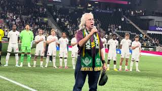 National Anthem, Portland Timbers 2 vs. St. Louis FC 2, 10/16/26 Providence Park, Portland, OR