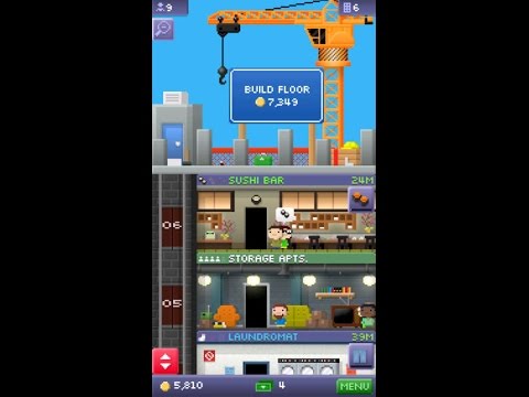 Tiny Tower 100 Floors Maximum Stores Part 1 Youtube