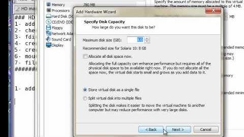 HD management Unix Solaris 10 part2 (In Arabic)