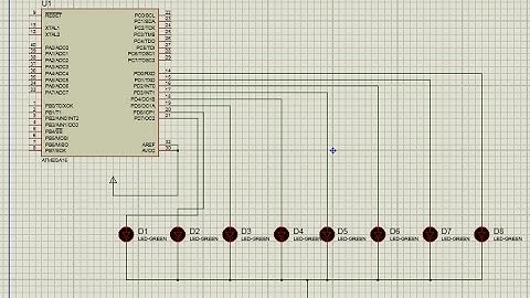 cara mudah belajar running led dengan software protius dan bascom avr