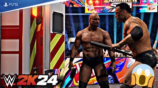 Stone Cold vs. The Rock - Ambulance Match WWE 2k24!