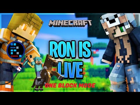 MINECRAFT | One Block Mode Fun With RON - MINECRAFT | One Block Mode Fun With RON