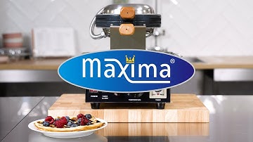 Maxima Waffle Maker - Round Honeycomb Pattern