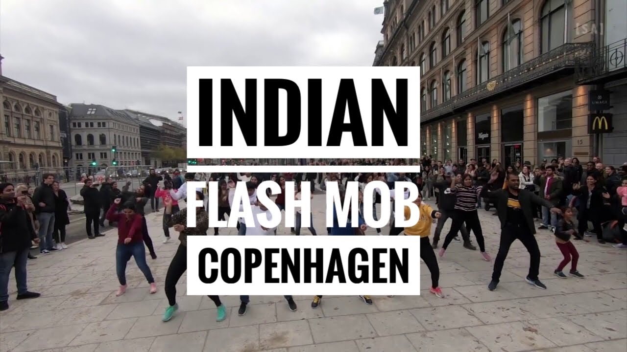 Indian Flash mob in Copenhagen Denmark - 2019