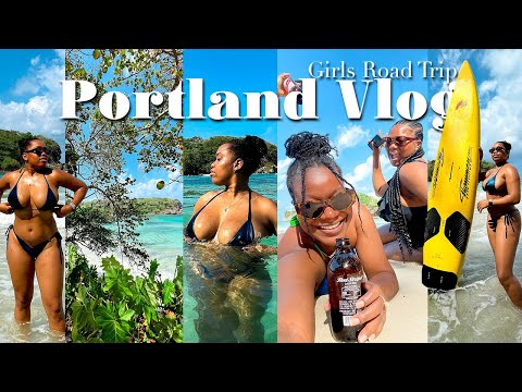 Girls Trip To Portland, Jamaica Vlog 2023 | Boston Beach, Surfing, Boston Jerk, Port Antonio, +Food