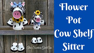 Everyday Crafting: Flower Pot Cow Shelf Sitter