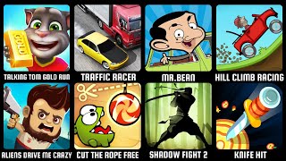 Hill Climb Racing,Mr.Bean,Shadow Fight 2,Aliens Drive Me Crazy,Traffic Racer,Talking Tom Gold Run screenshot 2