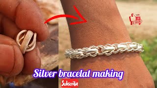 Silver Bracelet making | New Design | I'm Jewellery work |