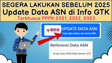 Untuk ASN ❗ Segera Lakukan Tarik Data Dari Server BKN Untuk Update Data Info GTK 2025