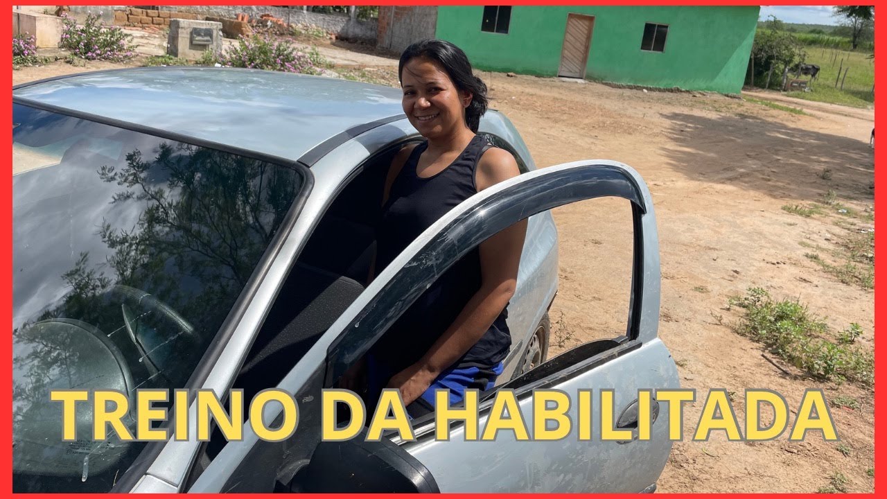 PERDENDO O MEDO DE DIRIGIR TREINO PARA HABILITADA A 5 ANOS NO CARRO CORÇA