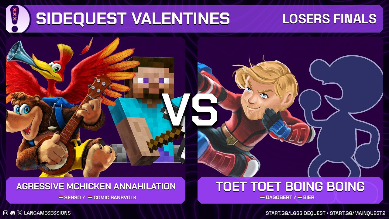 Senso / Comic Sansvolk VS Dagobert / Bier - Losers Finals - LGS: The Sidequest Valentines - SSBU
