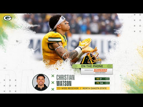 Christian Watson excited