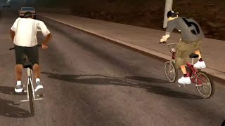 Gta Sa - Highway Run With Bmx Boy