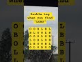 Observation Visual Test: 5 Seconds For You To Spot:LOBO. Try Your Skills!  #search #puzzle #shorts