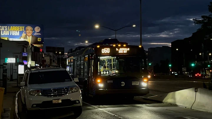 MTA Bus: 2023 Novabus LFS Conehead #9111 on the Q60 to S. Jamaica at Queens Blvd/56 Av