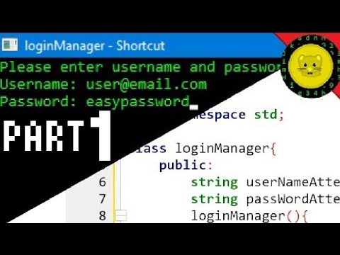 How to Make a C++ Login Program Part 1