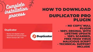 Duplicator Pro Plugin download with License Key enabled and Lifetime update cheap price