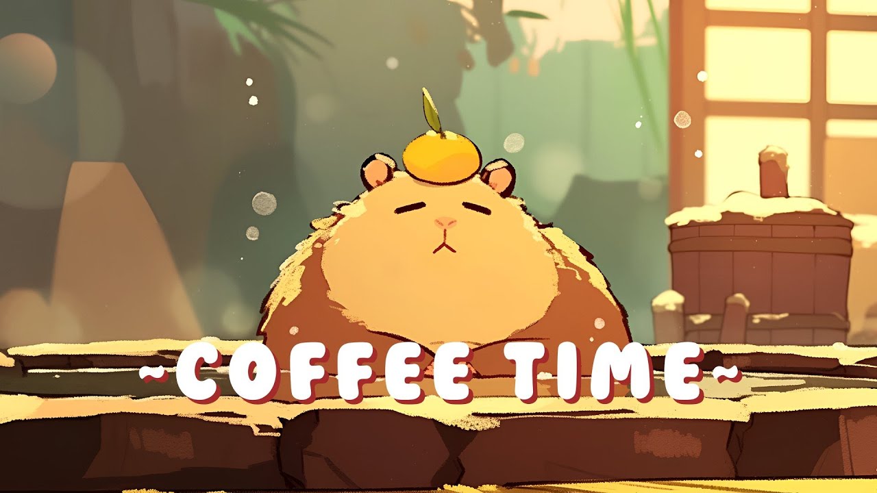 [60 Minutes] Lofi Capybara Radio | Peaceful Music for Your Soul 🌸 ☕