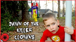 Scary Killer Clown: Dawn of The Killer Clowns vs The Flash In Real Life Movie Comics SuperHero Kids(, 2017-02-17T18:00:00.000Z)