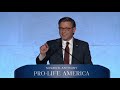 Speaker Johnson delivers remarks at the SBA Pro-Life America Gala